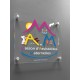 Plaque de porte "MAM" (Maison Assistante Maternelle) plexi